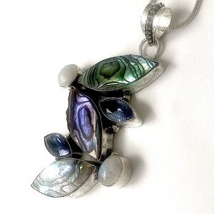 Beautiful Colors of the Sea Necklace.